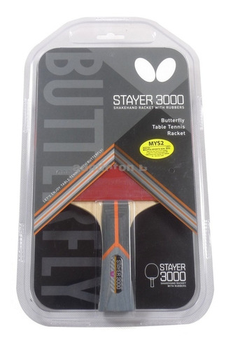 Paleta Ping Pong Butterfly Stayer 3000 Profesional - Olivos