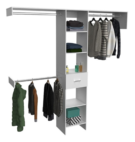 Organizador Para Closet Color Wengue O Blanco