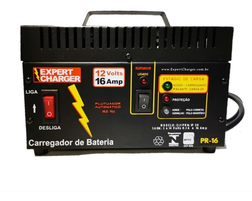 Imagem 1 de 6 de Carregador Bateria Automotivo 12v 16 Ah+reativador Promoção