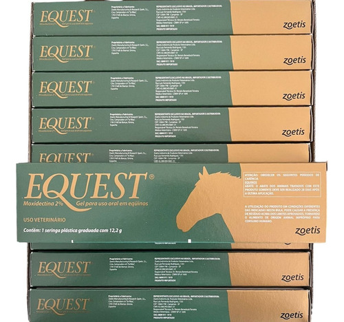 Equest Moxidectina 2% Vermifugo Cavalos Muares Kit Com 5