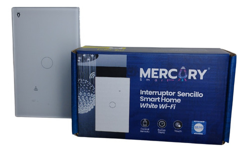 Interruptor Sencillo Smart Inteligente Wifi 110v Mercury 