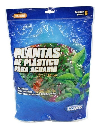 Plantas Para Acuario 30 Cm 6 Pz Pecera Peces