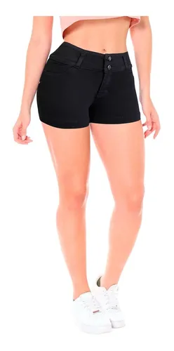 Short mezclilla negro new arrivals