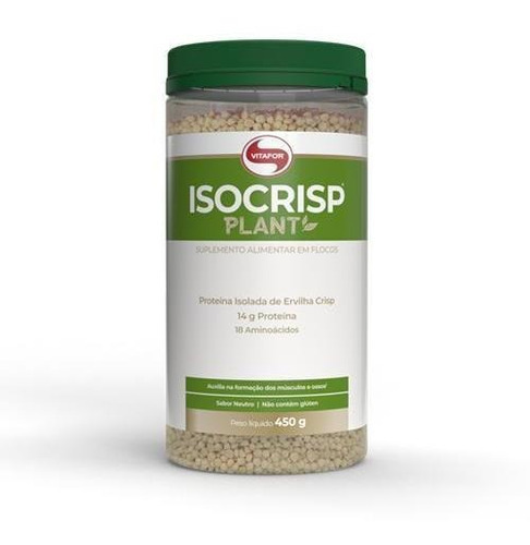 Isocrisp Plant Vegan Proteína Em Crisp Vitafor 450g