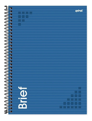 Caderno Universitário Capa Dura 1 Matéria 80 Fls 200x275mm Cor Azul