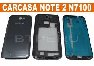 Carcasa Para Samsung Note 2 N7100 Tapa Original Completa