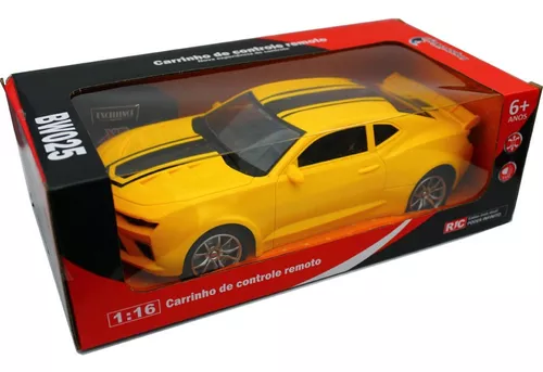 Carrinho Controle Remoto 1:16 Importway Com Luzes Amarelo