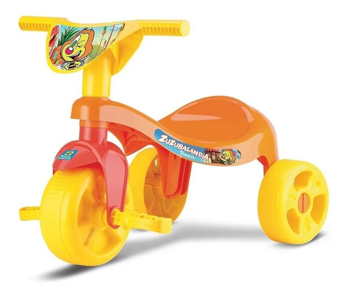 Triciclo Zuzubalandia Tico Tico Sem Haste - Samba Toys Cor Amarelo