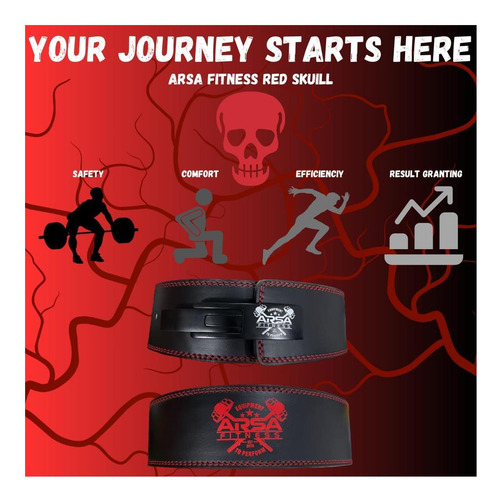 Arsa Fitness Lifting Laver Belt | Palanca Ajustable Cráneo