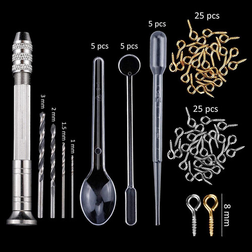 142x Molde De Resina Kit De Silicona Colgante Pulsera Molde