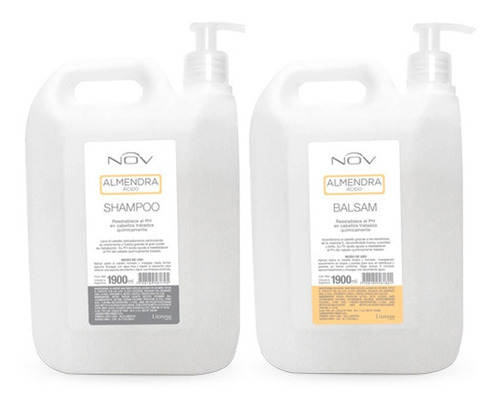 Shampoo Acondicionador Nov Almendra Acido Ideal Color 1900ml