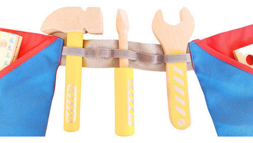Imagen 4 de 10 de Acool Herramientas De Madera Con Cinturon Ac6651