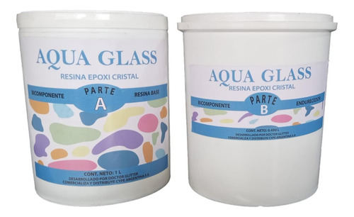 Resina Epox Cristal Aqua Glass Para Joyas X 1.8 Kg