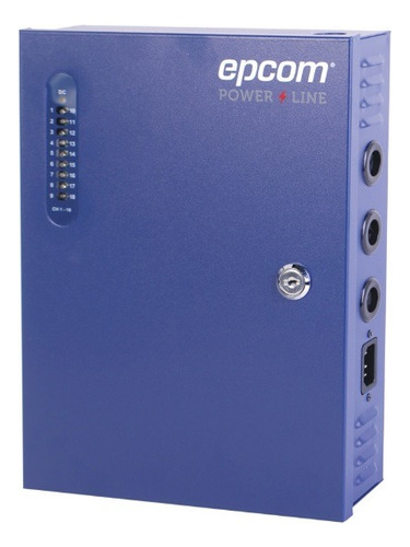 Epcom Fuente De Poder Ps-18-dcx, 15v, 10a, Para 18 Cámaras