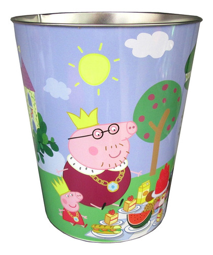 Papelera De Metal - Peppa Pig