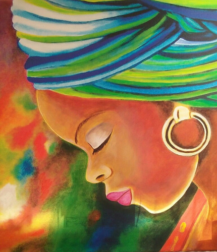 Cuadros Modernos - Mujeres De Africa 60 X 60