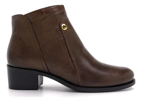 Botas de couro legitimo feminina hotsell mercado livre