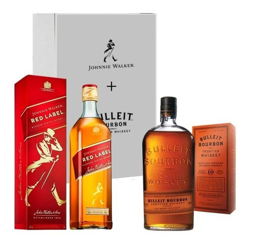 Pack J. Walker Red Label 750cc + Bulleit Bourbon 750cc