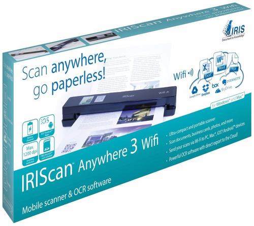 Iriscan Anywhere 3 Wifi Escáner Portátil Fotos Documentos