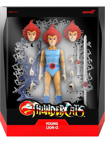 Thundercats Super 7 Ultimates, Young Lion-o, Joven Lion -o (Usado)