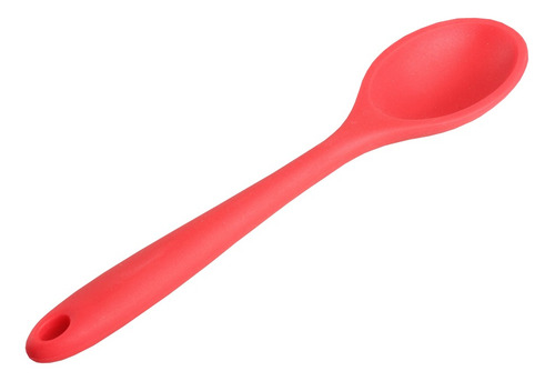 Imagem 6 de 7 de Kit Concha Colher Utensílios De Silicone Vermelho 5 Peças