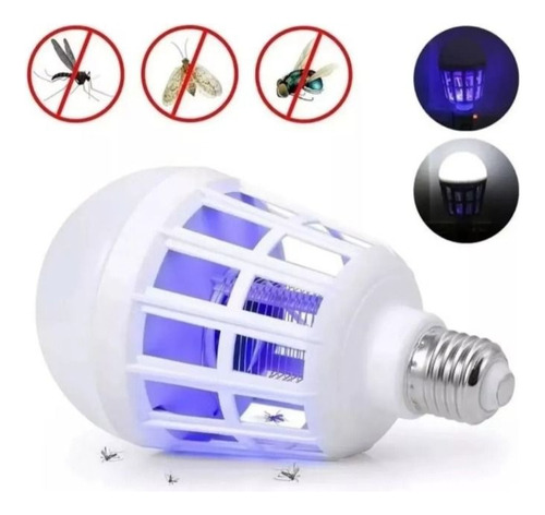 Foco Led Mata Mosquitos Insectos Lámpara Repelente 3 Modos