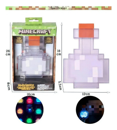 Luminária De Mesa Poção Minecraft