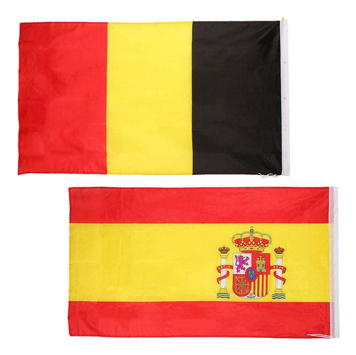 2 Piezas De Banderas Del Orgullo Nacionales De España +