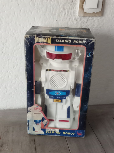 Robot Antiguo De Juguete 80s Robot Blanco (Usado)