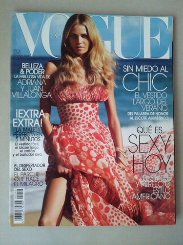 Revista Vogue España Spain Junio 2008.