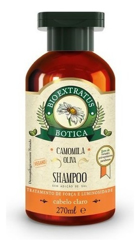 Bio Extratus Botica Camomila Cabelo Claro Shampoo 270ml