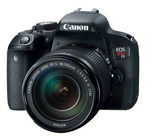 Imagem 1 de 7 de Canon EOS Rebel T7i DSLR cor preto