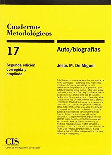 Auto Biografías, Jesús De Miguel, Cis