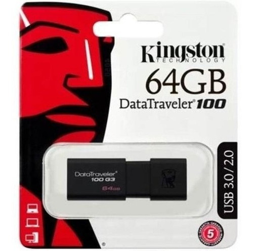 Kingston Memoria Usb Datatraveler Usb 3.0 64gb Dt100g3/64gb