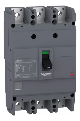 Breaker 3x250 Amp Ezc250n3250 Schneider Electric