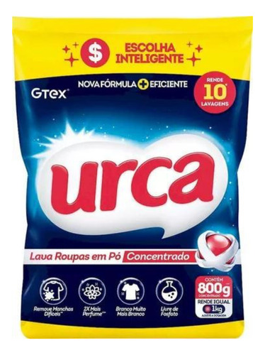 Sabão Em Pó Casa E Roupa Urca 800g