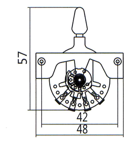 Chave Seletora De De 3 Vias Para Guitarra Elétrica St Sq