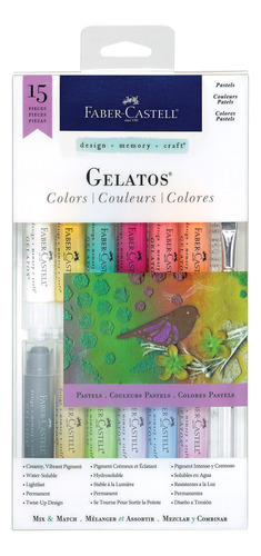 Faber-castell Gelatos - Juego De Colores Pasteles, 12 Color.