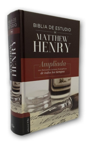 Biblia De Estudio Rvr - Matthew Henry - Ampliada - Tapa Dura