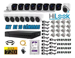 Cámaras Seguridad Kit 16 Hd 720p 1 Camara Con Audio + 2tb