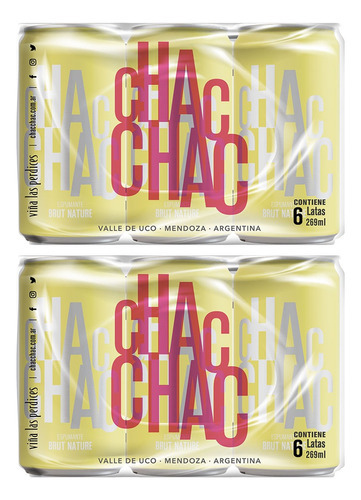 Chac Chac Brut Nature En Lata 12x269ml Viña Las Perdices