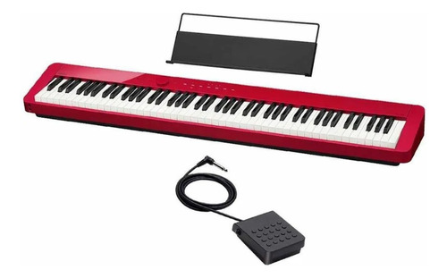 Piano Casio Privia Digital Vermelho Modelo Px-s1000rdc2-br