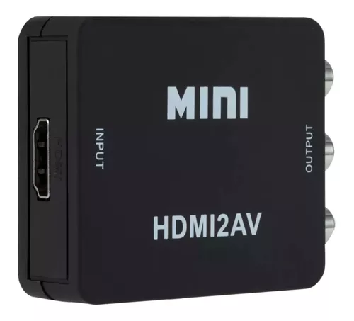 Mini Convertidor Video Hdmi A Av(rca) 3rca Cvbs Adaptador N