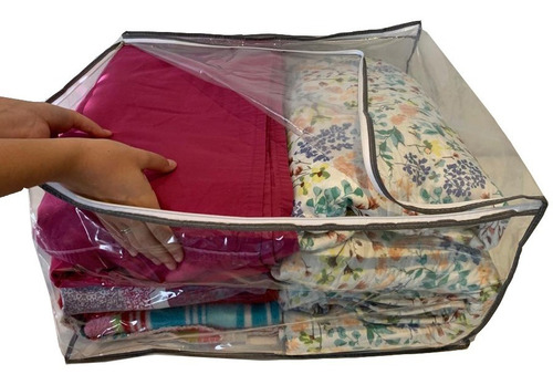 Imagen 3 de 5 de Pack De 5 Bolsas Organizadoras De Ropa Para Placard C/cierre