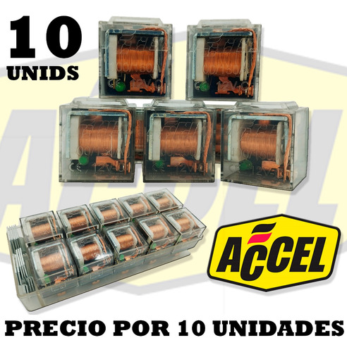 Rele 5 Patas Transparente 100/150 Amp 12 Voltios Con Led