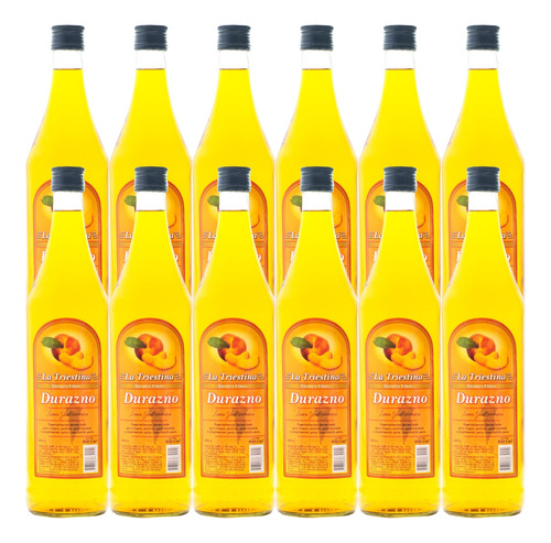 Licor De Durazno 950ml Caja X12 La Triestina