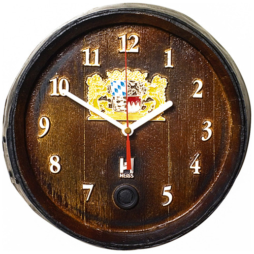 Relógio Barril Decorativo Pequeno - Horário