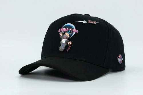 Gorra Cash Only Monopoly Earth Negra Original Negro Único