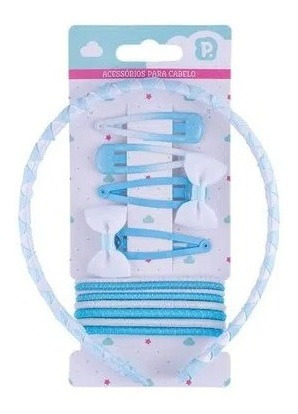 Imagem 1 de 1 de Kit Arco Tic Tac Infantil Azul Laços Pimpolho 82303