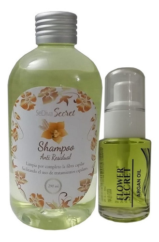 Pack Aceite Capilar Argan Oil Y Shampoo Antiresidual